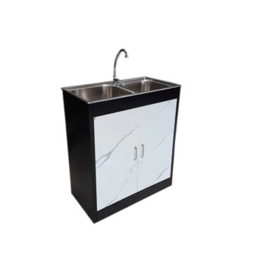 2 Door Kitchen Cabinet with Sink