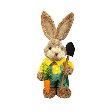 Grass Bunny Boy With Spade 33Cm