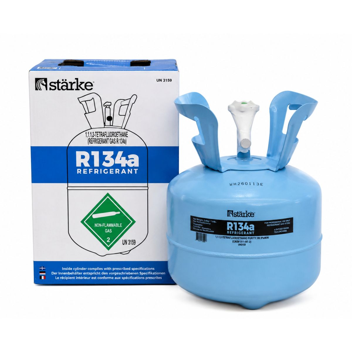 Starke R134a Refrigerant Gas Cylinder 3.4kg