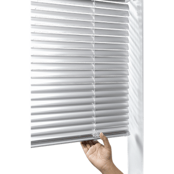 25mm Cordless Aluminium Blind - 1000x1000 Silver