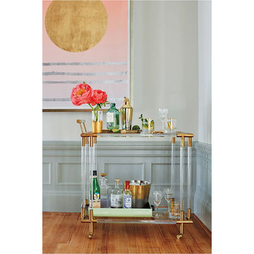 KC FURN-Marilyn Bar Cart (gold)