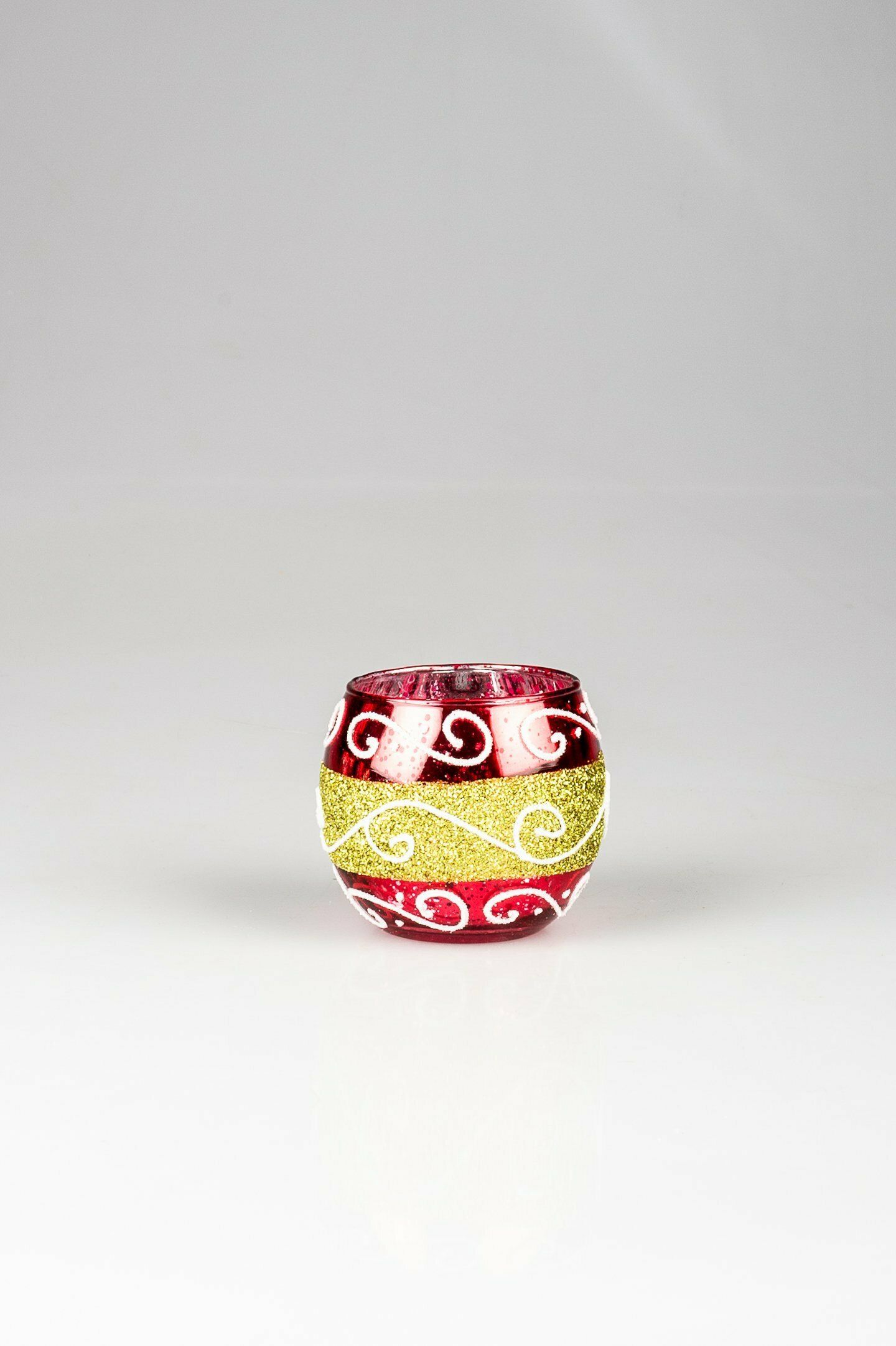 XMAS ROSE BOWL 8CMX7CM