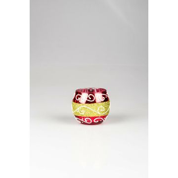 XMAS ROSE BOWL 8CMX7CM