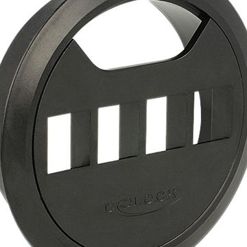 Delock Keystone Mounting 4-Port In-Desk 80Mm Black
