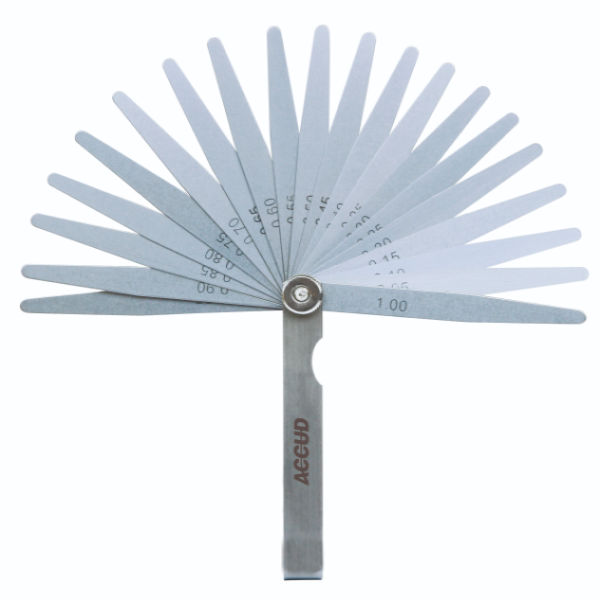 ACCUD Feeler Gauge 17 Blade 100mm 0.02-1.00mm