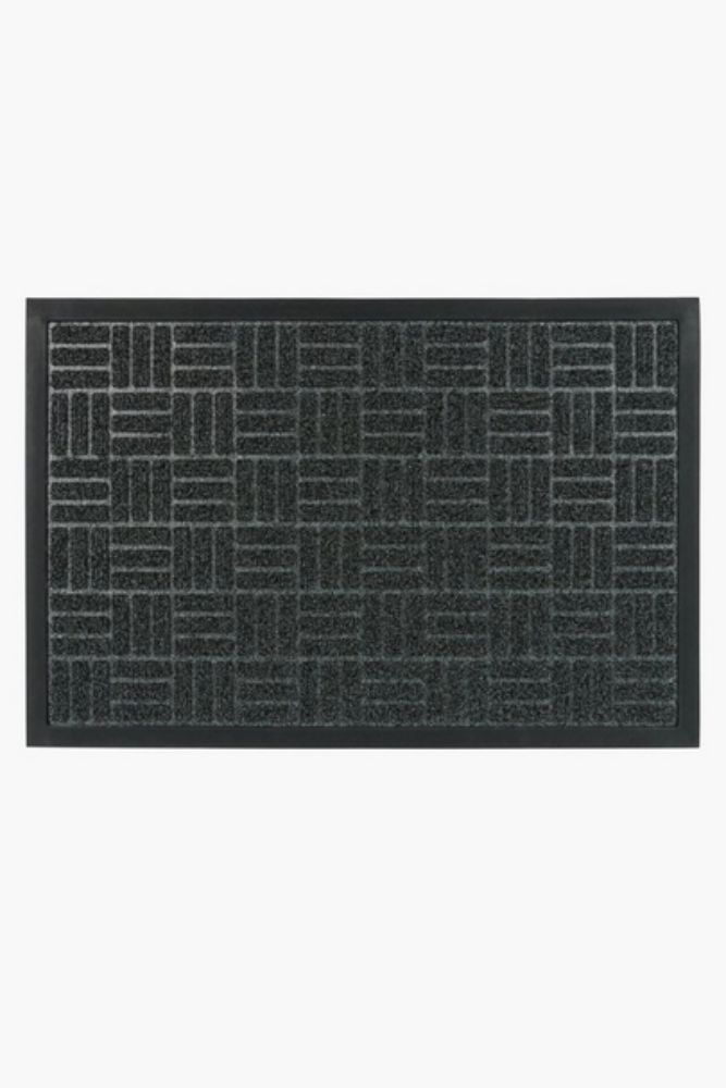 Coir and Rubber Lines Door Mat – 40x60cm, Durable Non-Slip Design