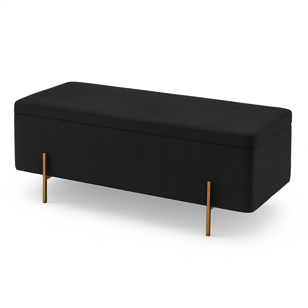 Hazera Luxurious Ottoman -Black