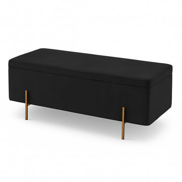 Hazera Luxurious Ottoman -Black