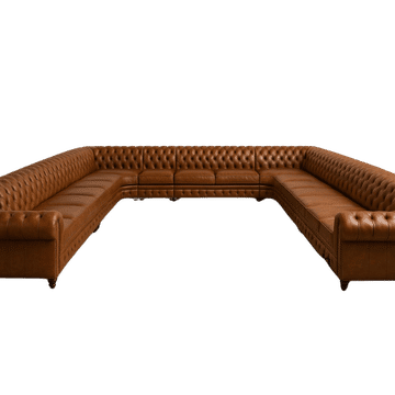 Innofurn-15 Seater U-Shaped Leather Couch