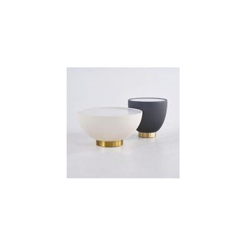 Round Sintered Stone Leather Drum Coffee Table Set