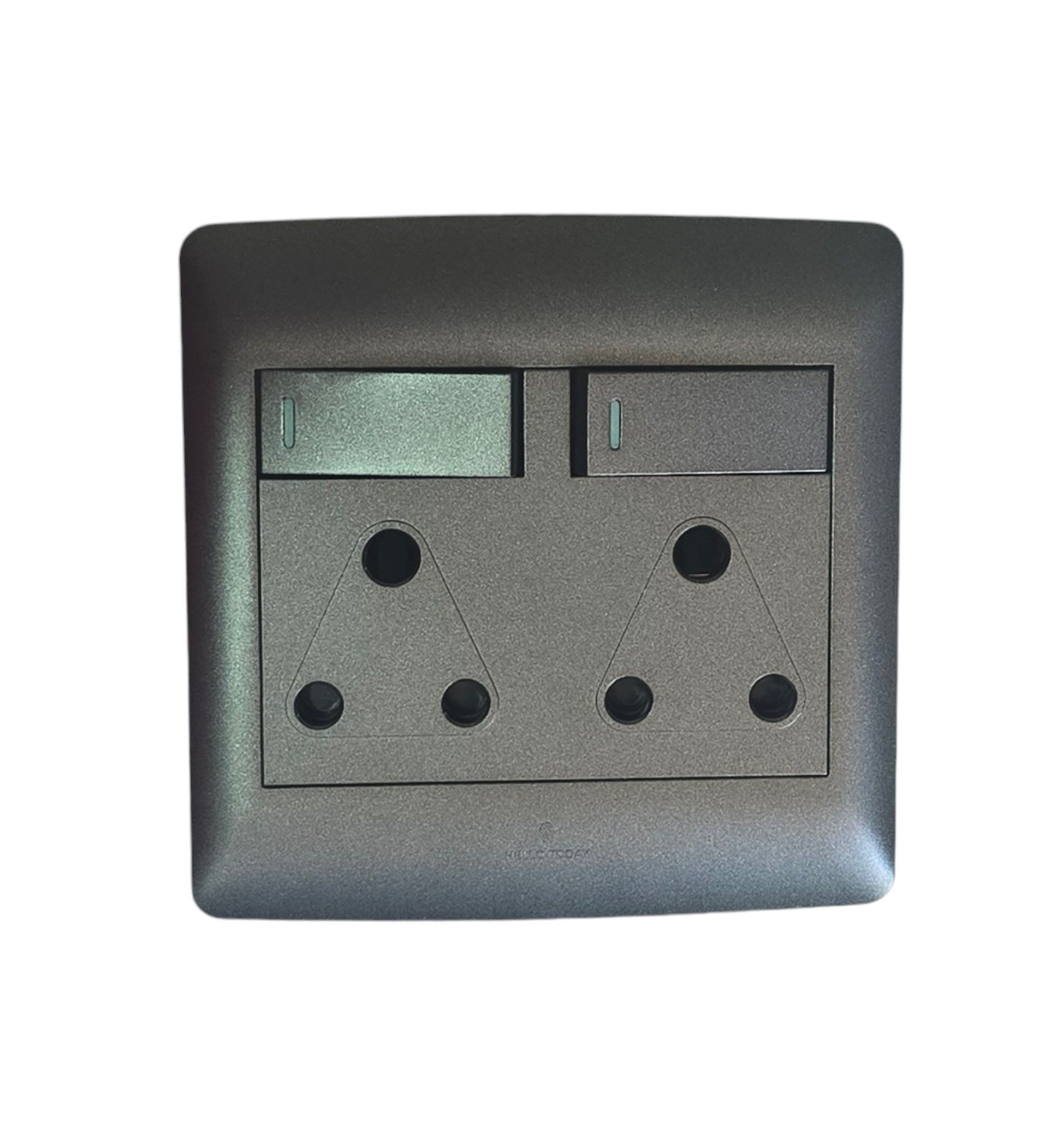 HT Double Plug Socket 4x4 Black 16A 220V