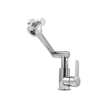PLASTIC BASIN MIXER SINGLE LEVER - CHROME