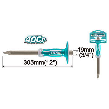 Concrete Chisel 305mm Handle Size: 19mm TOTAL TOOLS