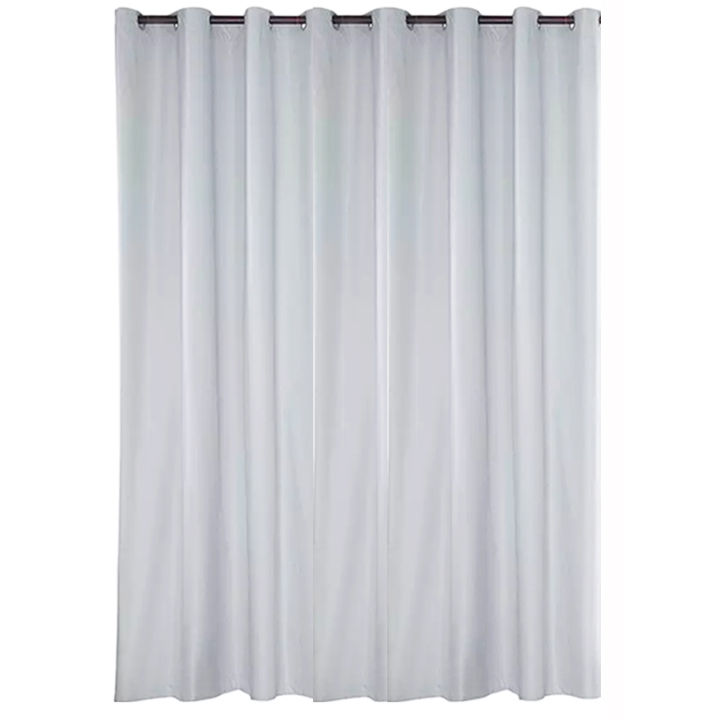 Matoc Readymade Curtain -100% Blackout -Shimmer Ice -Eyelet -230cm W x 221cm H