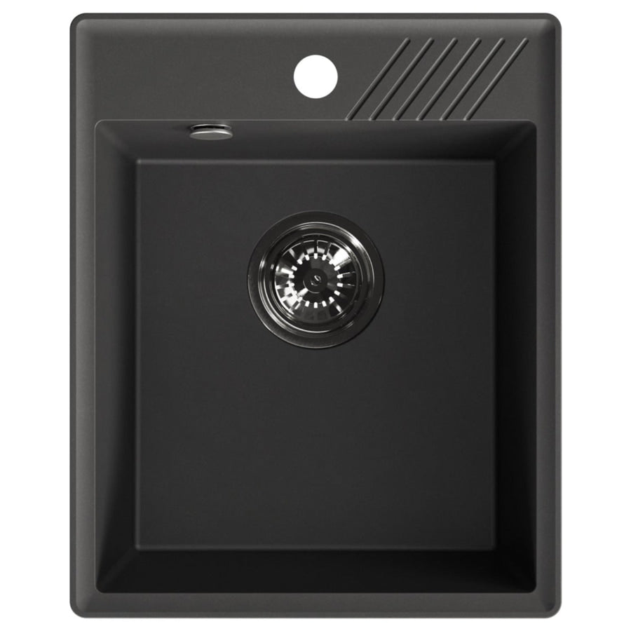 Laveo Hub 485 Granite Composite Kitchen Sink 1 Bowl - Black