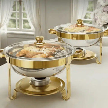 5L Luxury Stainless Steel Gold Buffet Chafing Dish