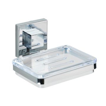 Wenko - Vacuum-Loc® Soap Holder Quadro Range - S/Steel