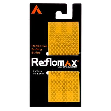 Reflomax - Reflective Safety Reflector Multipurpose Strips - 6 Pieces - Yellow