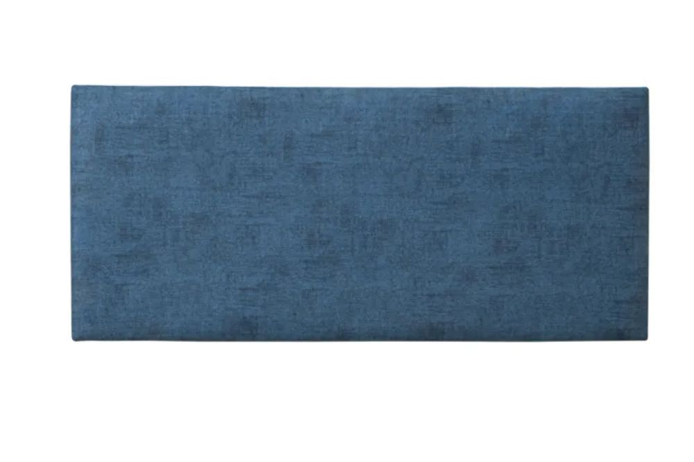 Fabric Double Bed Headboard 138cm – Blue Upholstered Bedroom Backrest