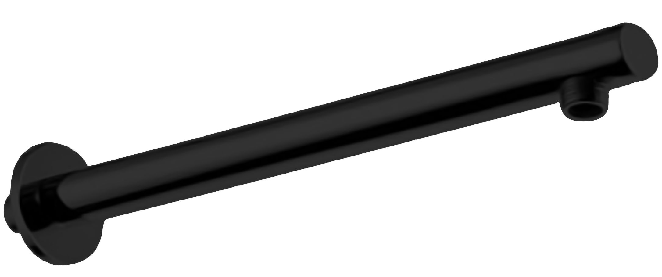 Devario Premio Shower Arm Round 400mm Stainless Steel - Matt Black