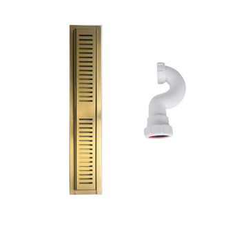 SHOWER CHANNEL + TRAP - 250MM - GOLD
