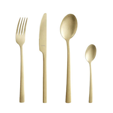 Amefa Manille Stainless Steel Cutlery 16 Piece Set Champagne