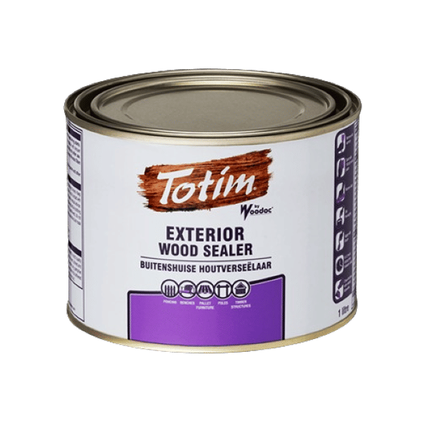 Totim Exterior Wood Sealer Golden Brown 1lt (Solvent-Based)
