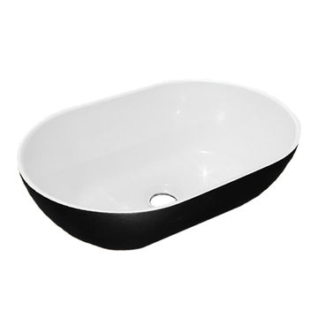 Aurora Polished White / Midnight Quartz Basin