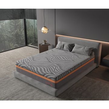 Florida Double Memory Foam and Spring Hybrid Mattress with Bamboo Fabric