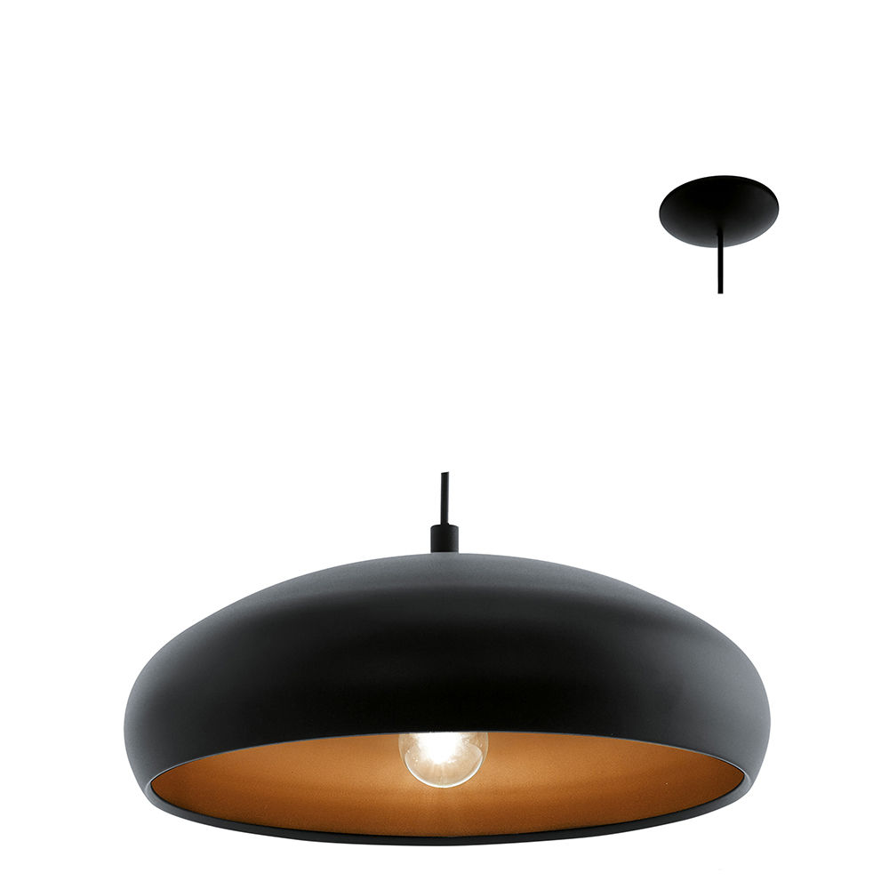 Eurolux Mogano1 Pendant 400mm Black/Copper