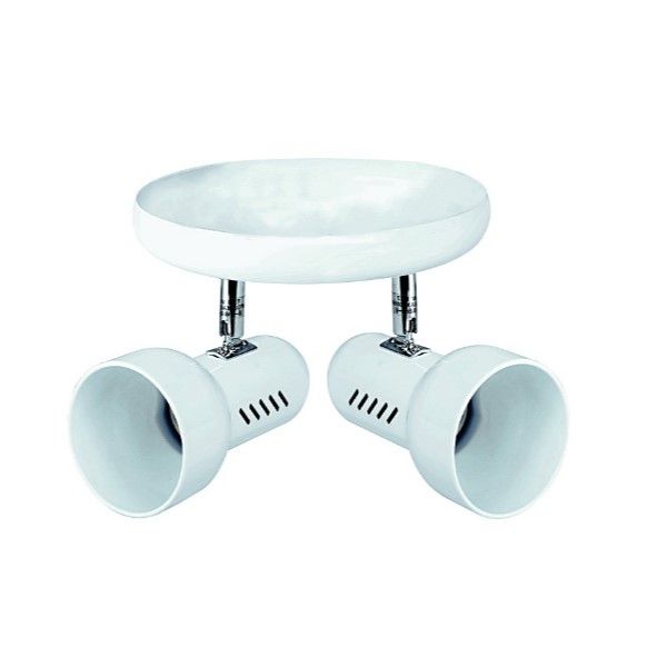 White 60W E27 Max 2 Spot Ceiling Lamp