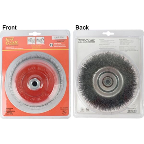 Wire Cup Brush Crimped Plain 150Mmxm14 Blister