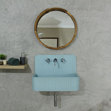 Murus Duck Feather Blue Wall Mounted Basin
