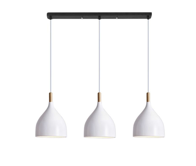 Elegance 3-Light Indoor Island Pendant Light - White