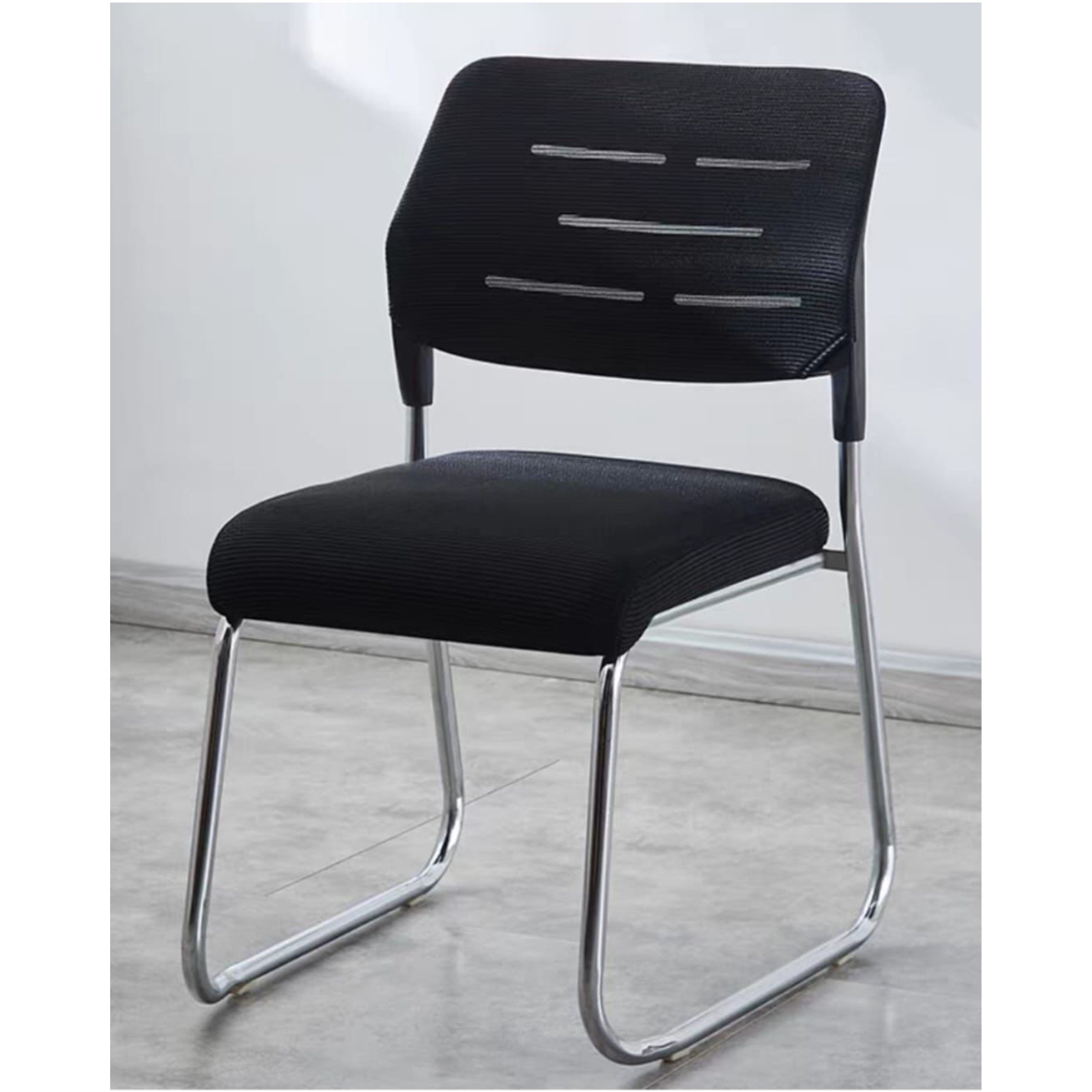 Madiega Furniture - Sleek Black Mesh Office Chair Set (8 Chairs)