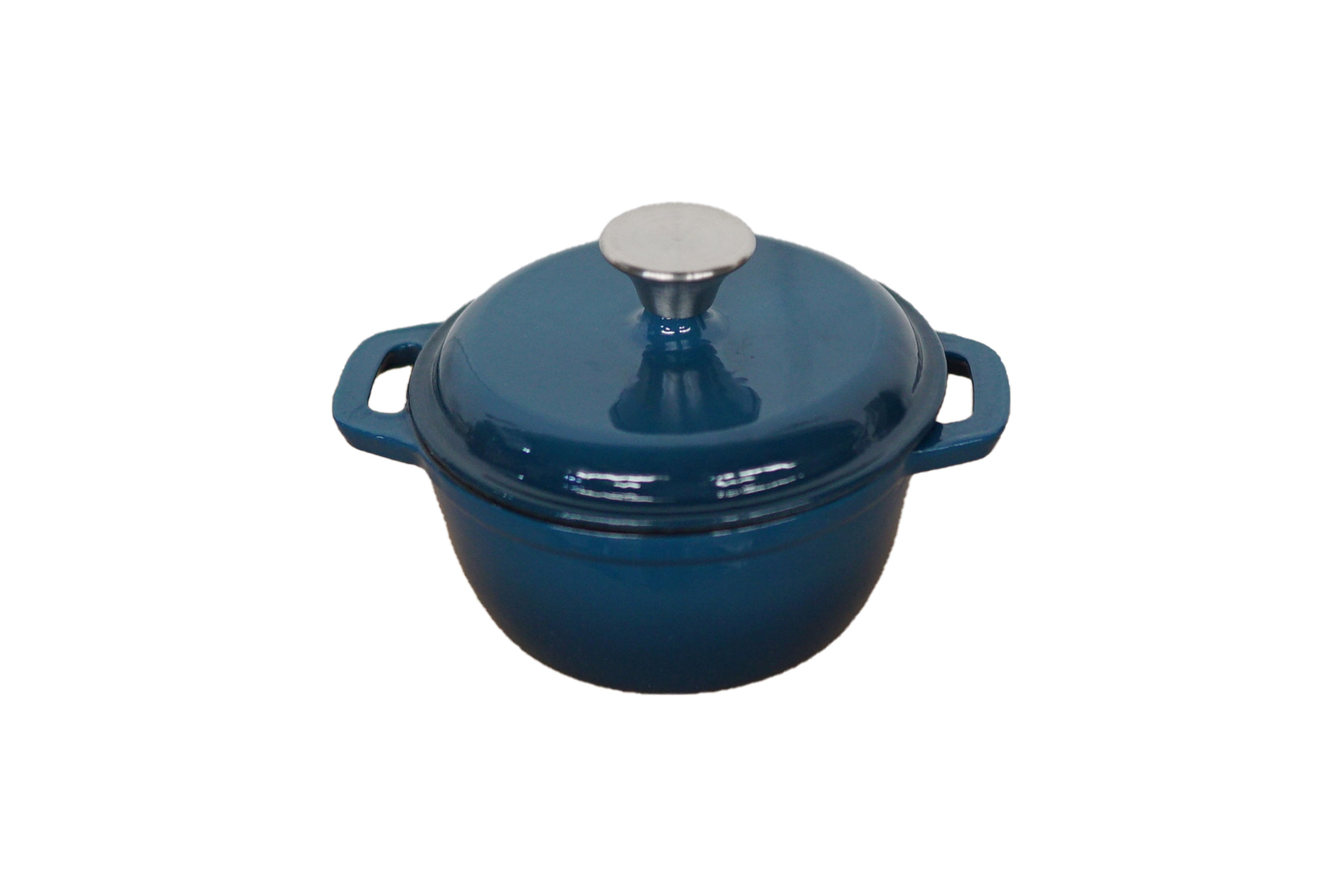 Chef's Delight Cast Iron - 18cm Round Pot - Blue