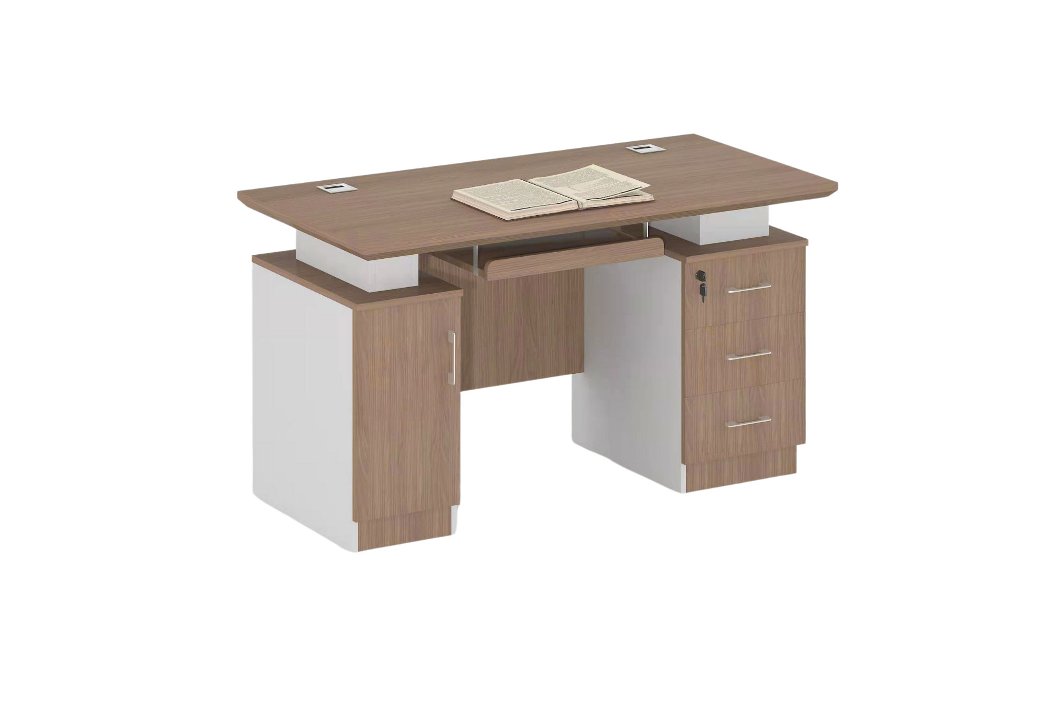 GOF Furniture - Mystic Computer Desk, Oak