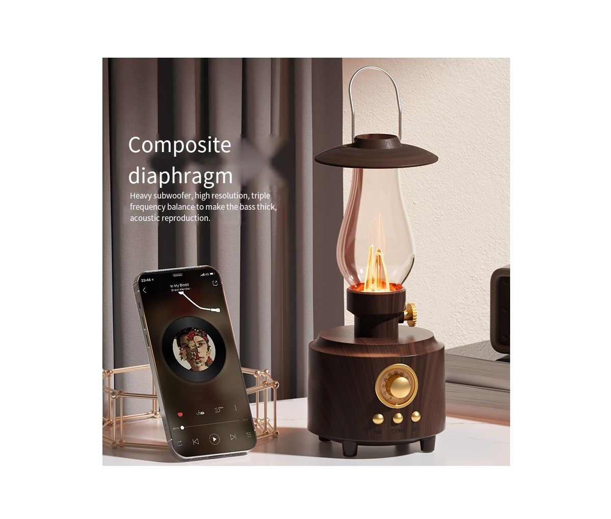 Brown Lamp Bluetooth Speaker