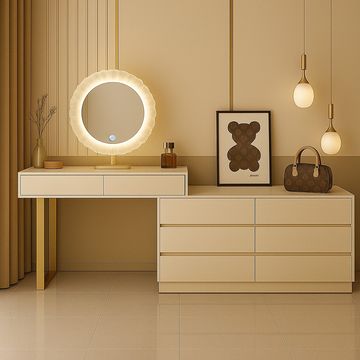 ASHER 8 Drawers Dressing Table with Mirror