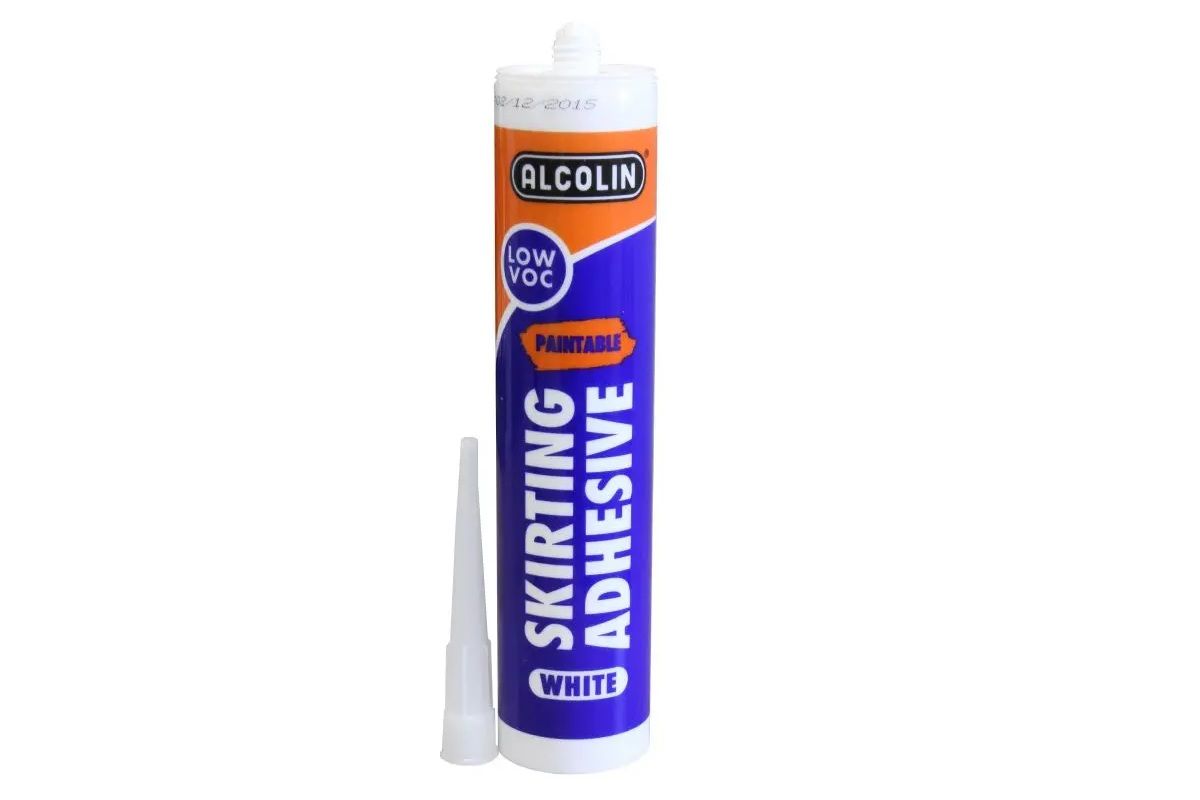 Alcolin Skirting Board Adhesive, White, 280ml BY WOODLY