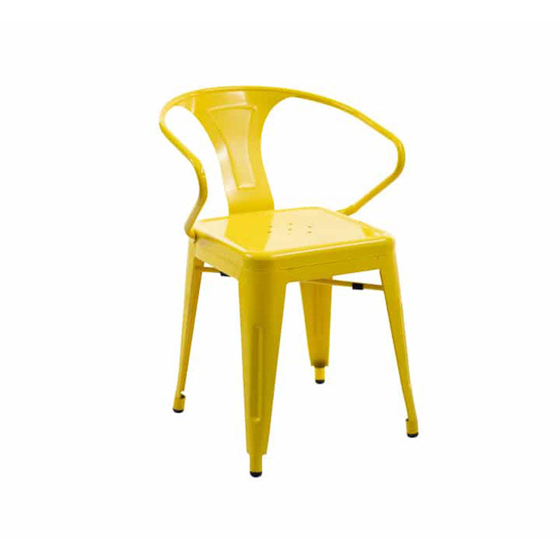 Vividitto - Replica Tolix Chair Round Back - Yellow