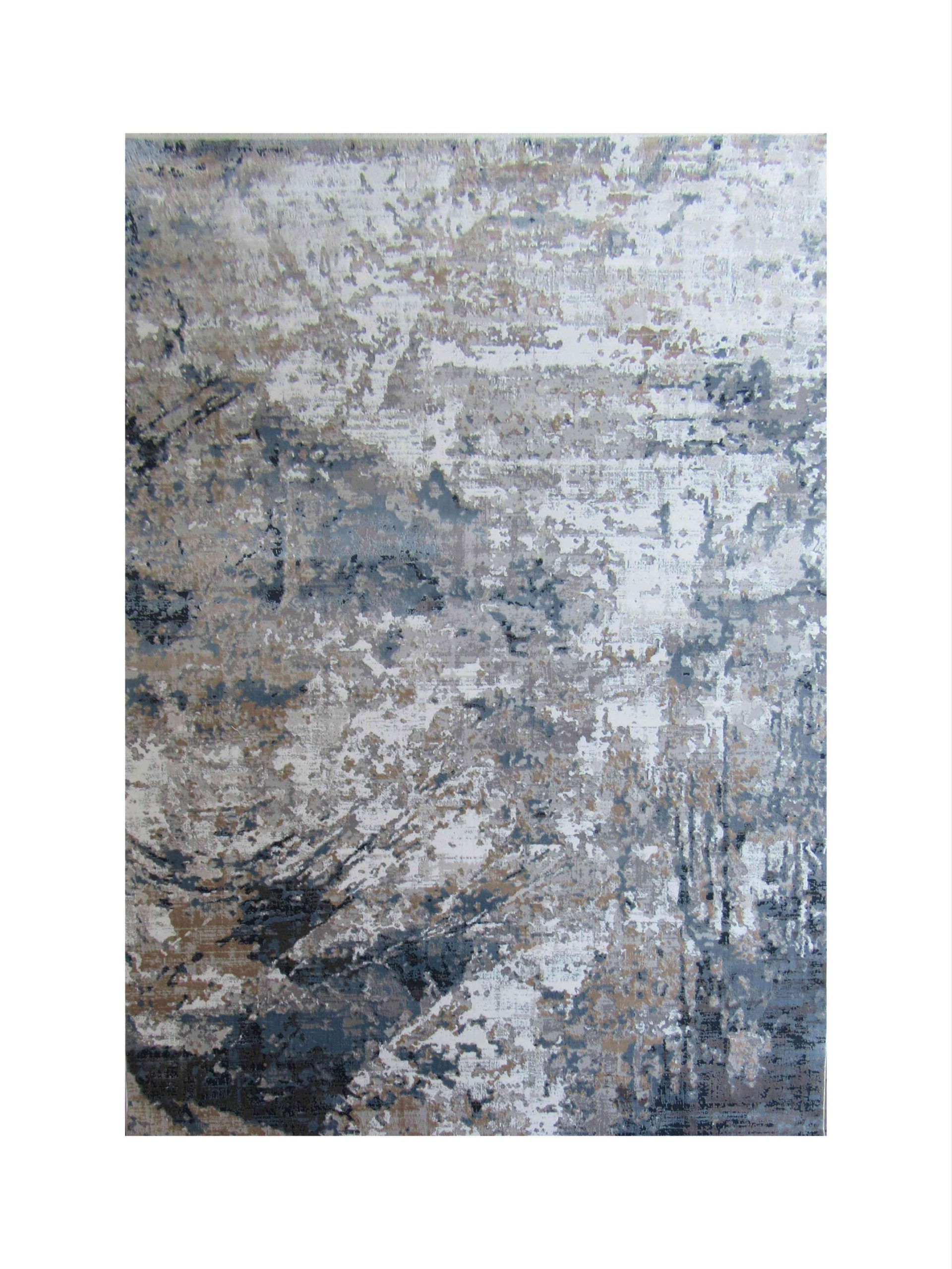 BK Carpets & Rugs - Modern Contemporary Premium Rug – 2m x 2,9m - Grey , Blue & White