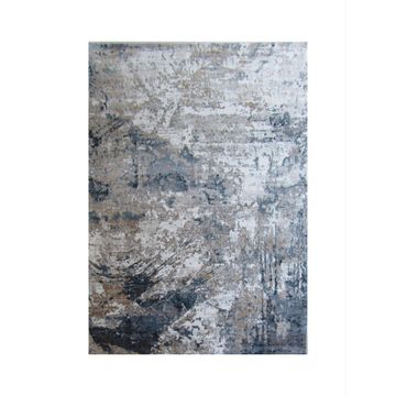 BK Carpets & Rugs - Modern Contemporary Premium Rug – 2m x 2,9m - Grey , Blue & White