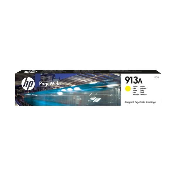 Hp # 913A Yellow Original Pagewide Cartridge - Mfp 377 Pro 477 Pw 452 Series