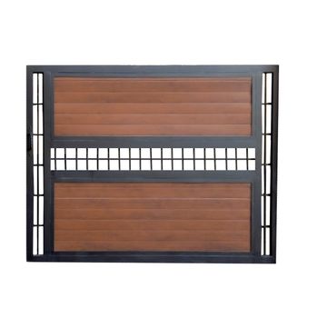 Main Sliding Gate Wood and steel gate design W 5000 x 2000mm