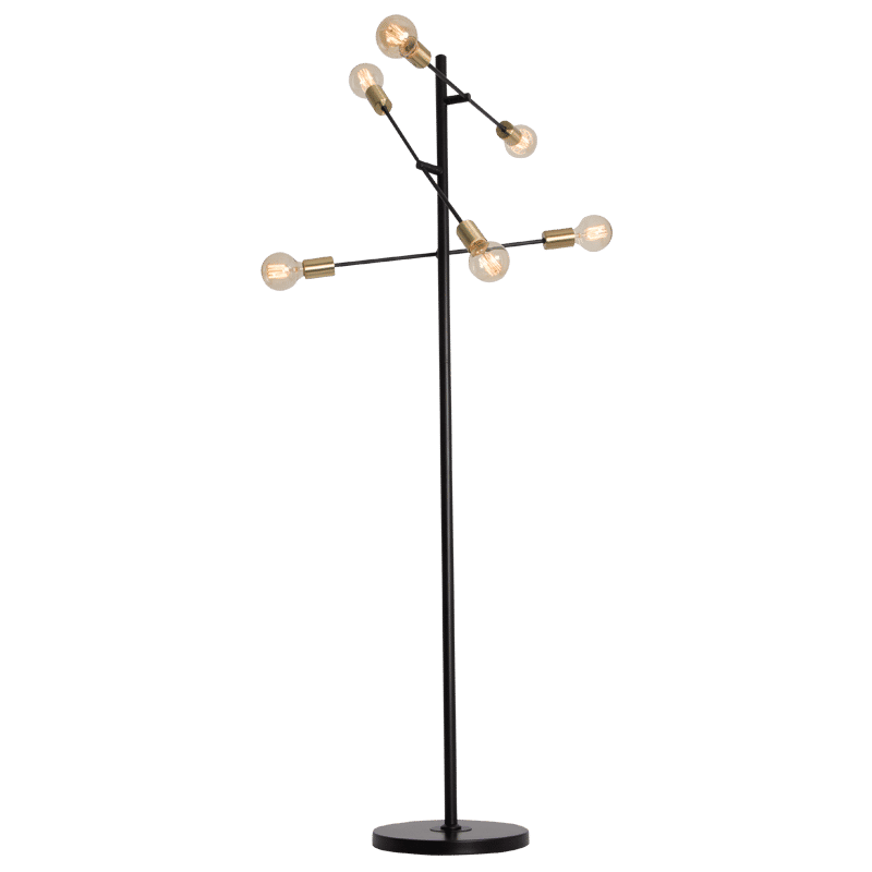 Metal Floor Standing Lamp On / Off Foot Switch