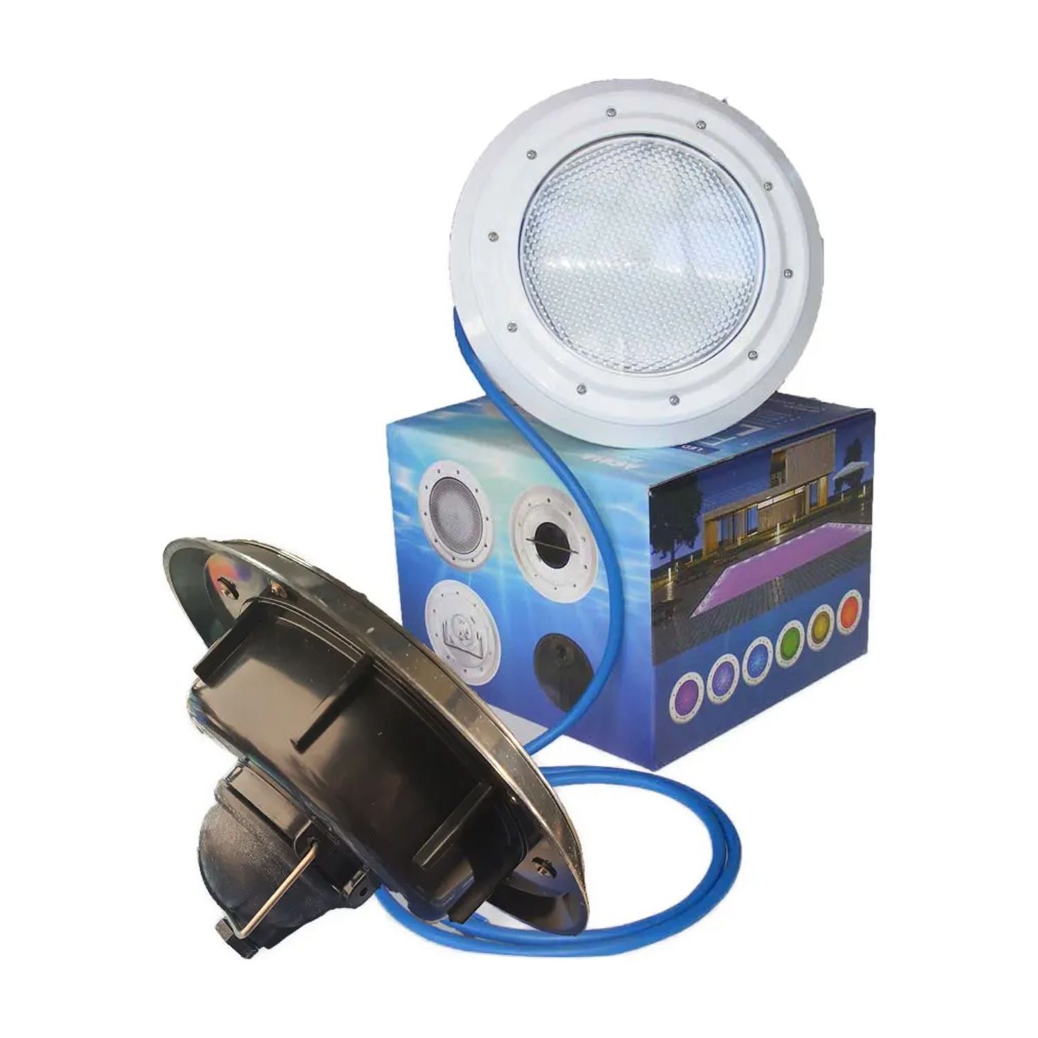 LED Pool Light Retrofit Blue White Housing