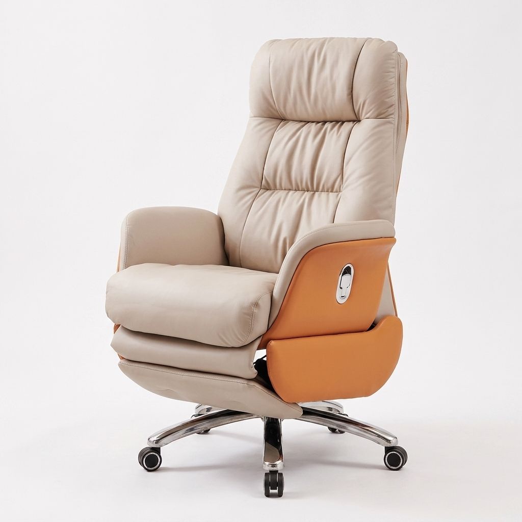 Modern Contrast Executive Power Reclining Chair