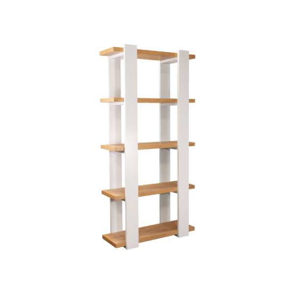 Everfurn Sidra Two-Tone Bookshelf - Havana Oak