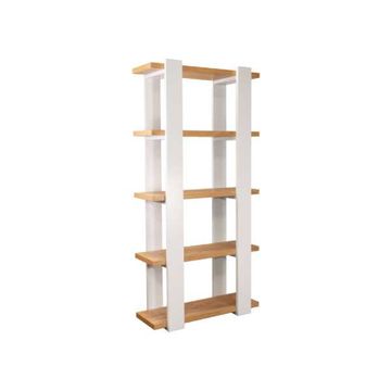 Everfurn Sidra Two-Tone Bookshelf - Havana Oak